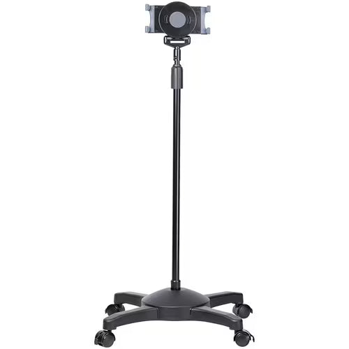 StarTech Mobile Tablet Stand with wheels, Height Adjustable, Universal Rolling Tablet Stand for 7 to 11 inch w/ Detachable Holder