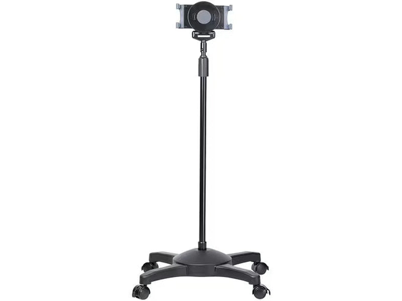 StarTech Mobile Tablet Stand with wheels, Height Adjustable, Universal Rolling Tablet Stand for 7 to 11 inch w/ Detachable Holder
