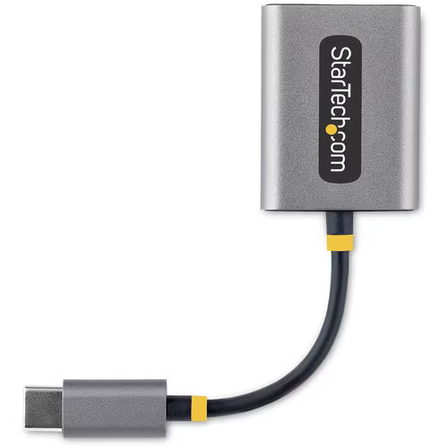 StarTech USB-C Headphone Splitter, USB Type C Dual Headset Adapter w/Mic Input, USB C to 3.5mm Audio Adapter/Earphone Dongle