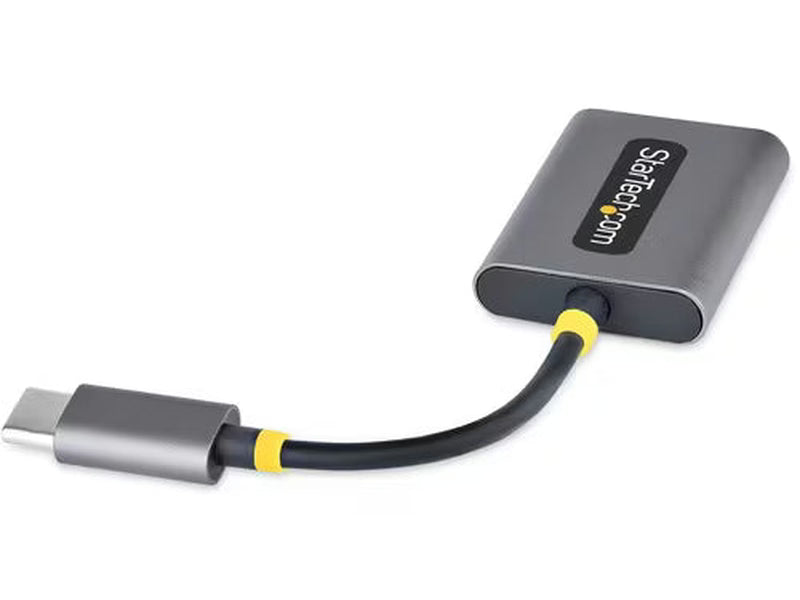 StarTech USB-C Headphone Splitter, USB Type C Dual Headset Adapter w/Mic Input, USB C to 3.5mm Audio Adapter/Earphone Dongle