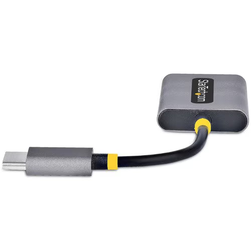 StarTech USB-C Headphone Splitter, USB Type C Dual Headset Adapter w/Mic Input, USB C to 3.5mm Audio Adapter/Earphone Dongle