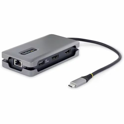StarTech USB-C Multiport Adapter, 4K 60Hz HDMI/DP, 3-Port USB Hub, 100W PD Pass-Through