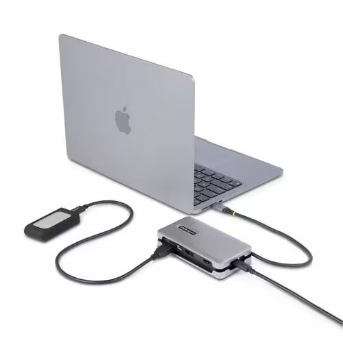 StarTech USB-C Multiport Adapter, 4K 60Hz HDMI/DP, 3-Port USB Hub, 100W PD Pass-Through