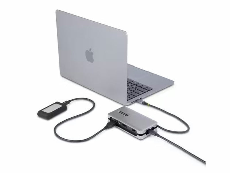 StarTech USB-C Multiport Adapter, 4K 60Hz HDMI/DP, 3-Port USB Hub, 100W PD Pass-Through