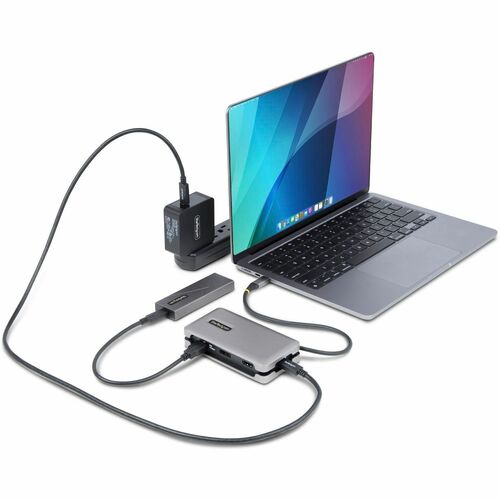 StarTech USB-C Multiport Adapter, 4K 60Hz HDMI/DP, 3-Port USB Hub, 100W PD Pass-Through