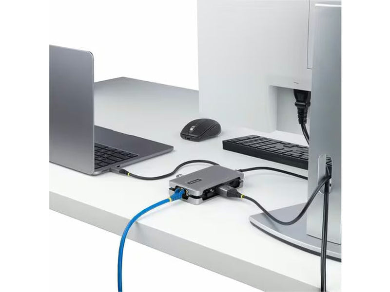 StarTech USB-C Multiport Adapter, 4K 60Hz HDMI/DP, 3-Port USB Hub, 100W PD Pass-Through