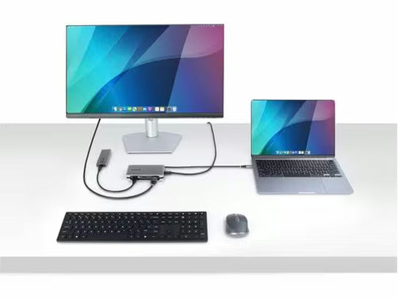 StarTech USB-C Multiport Adapter, 4K 60Hz HDMI/DP, 3-Port USB Hub, 100W PD Pass-Through