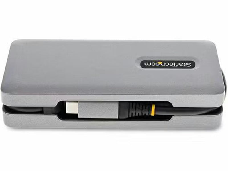 StarTech USB-C Multiport Adapter, 4K 60Hz HDMI/DP, 3-Port USB Hub, 100W PD Pass-Through