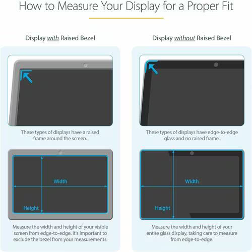 StarTech Anti-glare Privacy Screen Filter - TAA Compliant - For 33.8 cm 13.3" LCD Notebook