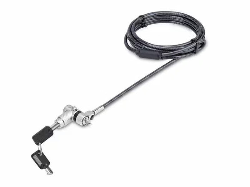 Universal Laptop Lock 6.6ft 2m , Security Cable For Notebooks Compatible With Noble Wedge/Nano/K-Slot