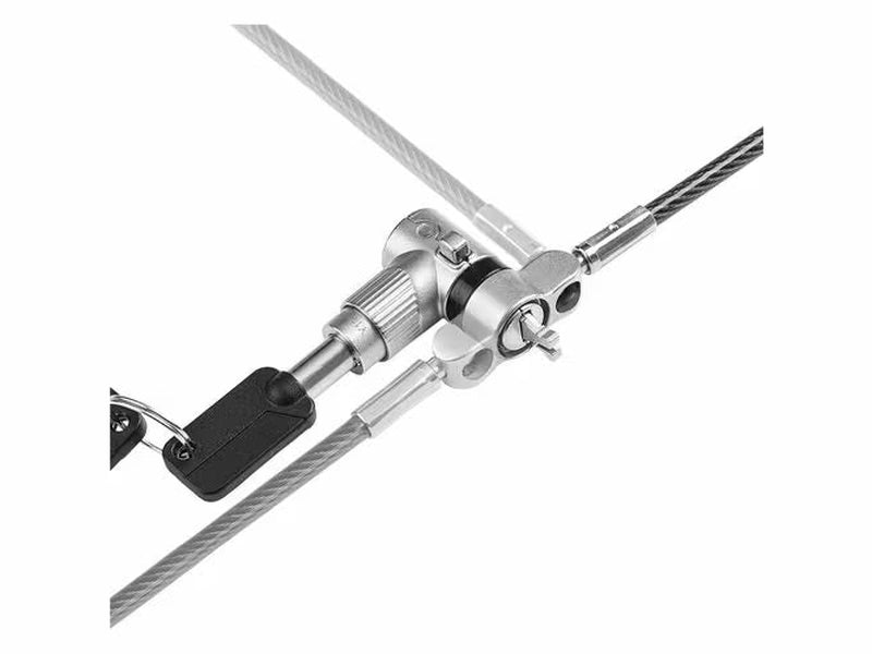 Universal Laptop Lock 6.6ft 2m , Security Cable For Notebooks Compatible With Noble Wedge/Nano/K-Slot