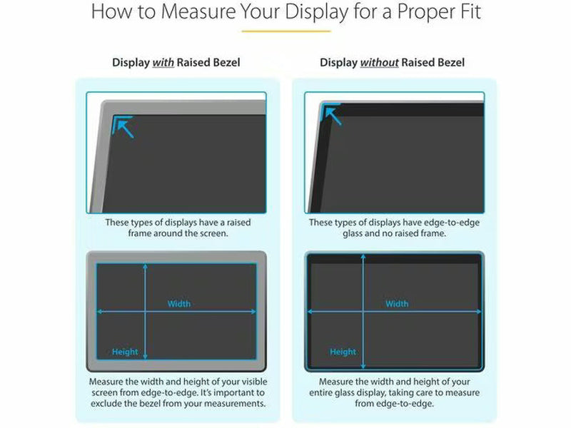 StarTech 24-inch 16:9 Gold Monitor Privacy Screen