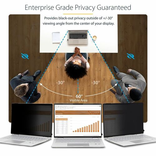 StarTech 13.5-inch 3:2 Flip-Over Privacy Screen with Touch