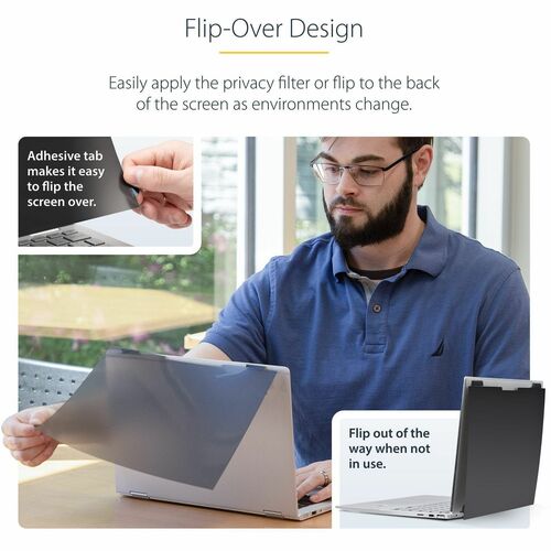 StarTech 13.5-inch 3:2 Flip-Over Privacy Screen with Touch