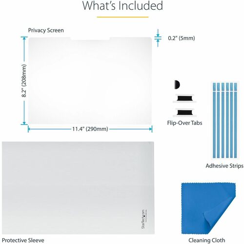 StarTech 13.5-inch 3:2 Flip-Over Privacy Screen with Touch