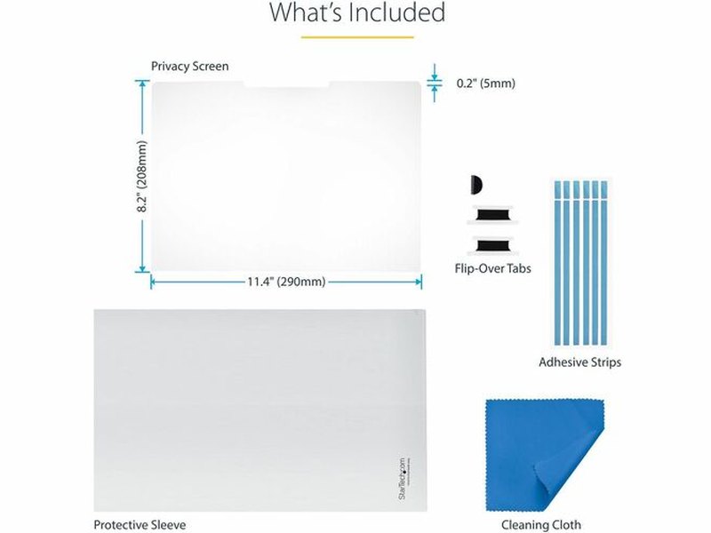 StarTech 13.5-inch 3:2 Flip-Over Privacy Screen with Touch