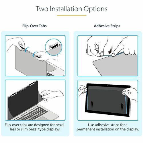 StarTech 13.5-inch 3:2 Flip-Over Privacy Screen with Touch