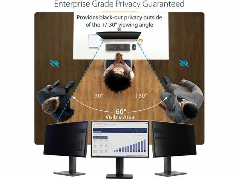 StarTech 24-inch 16:9 Computer Monitor Privacy Screen Protector/Shield
