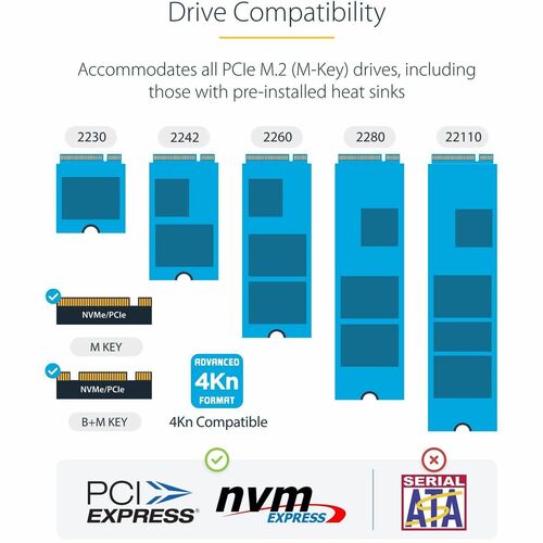 StarTech 1:1 M.2 NVMe Drive Duplicator, Standalone M.2 SSD Cloner/Copier up to 90GBpm, USB 3.2 20Gbps M.2 Dual-Bay Drive Dock