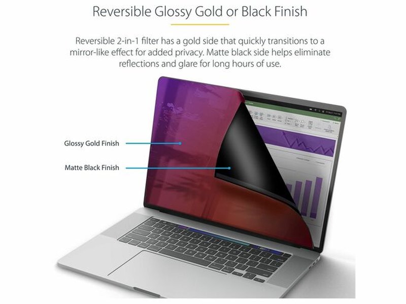 StarTech Plastic Anti-glare Privacy Screen Filter for 14" MacBook Pro