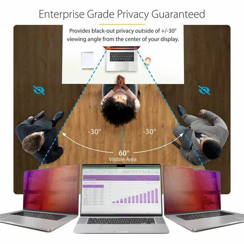 StarTech Plastic Anti-glare Privacy Screen Filter for 14" MacBook Pro
