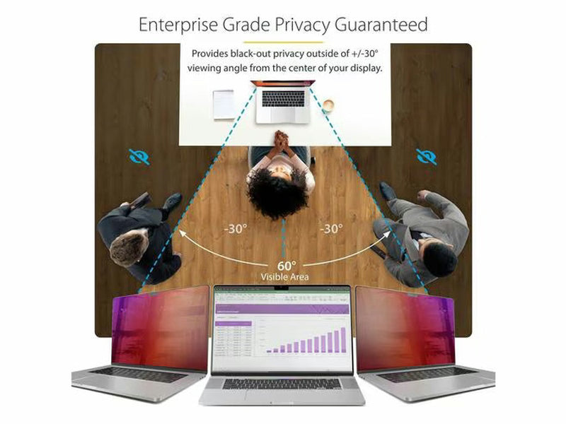 StarTech Plastic Anti-glare Privacy Screen Filter for 14" MacBook Pro