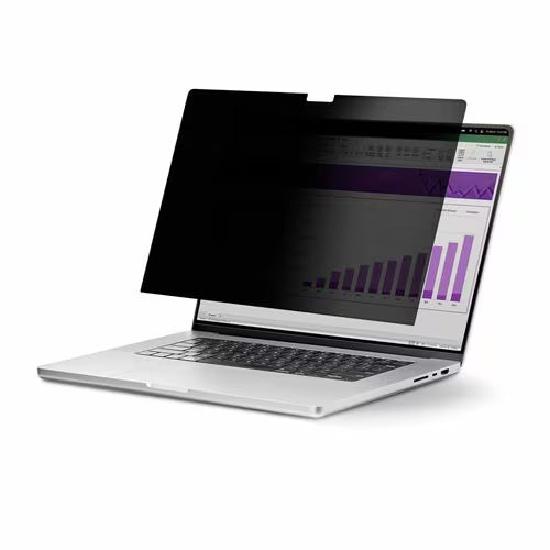 StarTech 15.6-inch 16:10 Flip-Up Privacy Screen with Touch, Anti-Glare Blue Light Filter, Laptop Monitor Screen Protector, +/- 30 Deg. View Angle