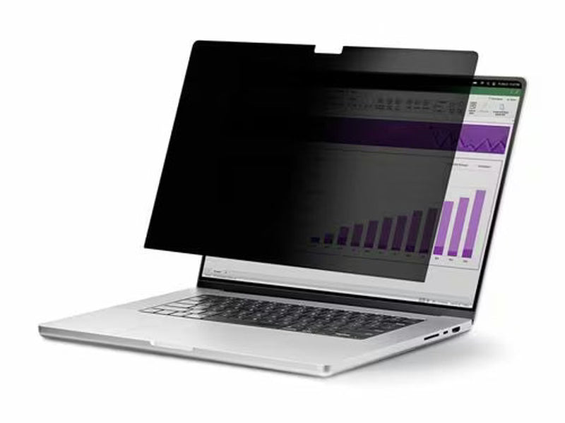 StarTech 15.6-inch 16:10 Flip-Up Privacy Screen with Touch, Anti-Glare Blue Light Filter, Laptop Monitor Screen Protector, +/- 30 Deg. View Angle