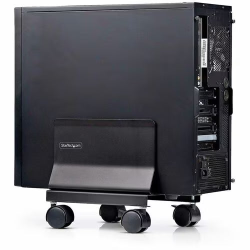 StarTech Computer Tower Cart, Rolling Mobile CPU Caddy on Wheels/Casters, Max Load 46.3lb/21kg, Adjustable PC Case Mount, Desktop Floor Stand, Steel Dolly