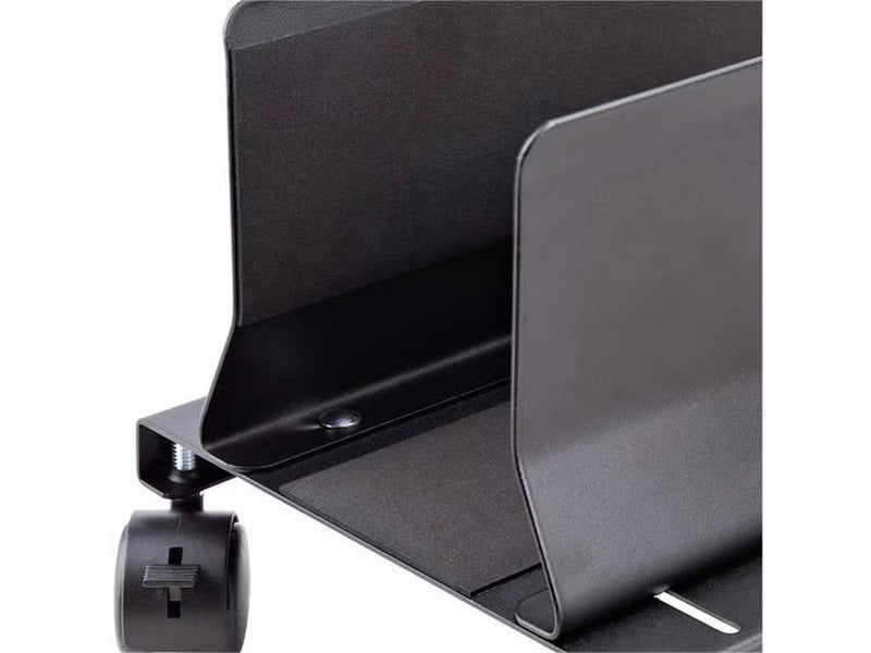 StarTech Computer Tower Cart, Rolling Mobile CPU Caddy on Wheels/Casters, Max Load 46.3lb/21kg, Adjustable PC Case Mount, Desktop Floor Stand, Steel Dolly