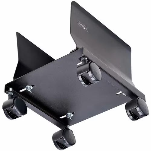 StarTech Computer Tower Cart, Rolling Mobile CPU Caddy on Wheels/Casters, Max Load 46.3lb/21kg, Adjustable PC Case Mount, Desktop Floor Stand, Steel Dolly