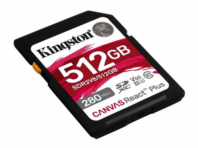 Kingston SDR2V6/512GB Canvas React Plus SDXC Card 512GB