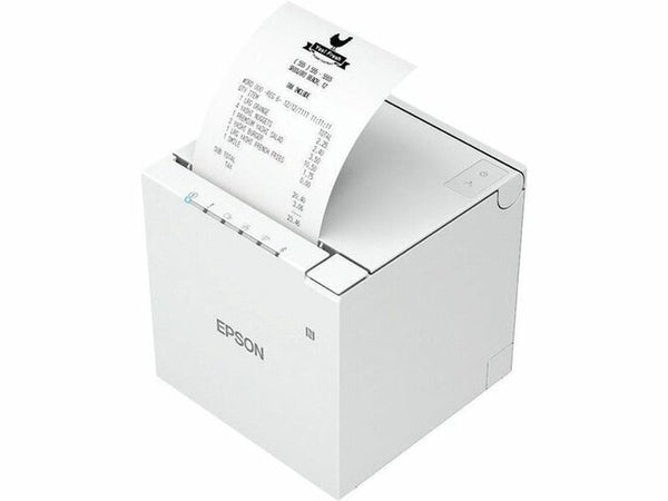 EPSON C31CK50201 TM-M30III White Receipt Printer with Built-In USB & Ethernet. Power Supply & Cable Included