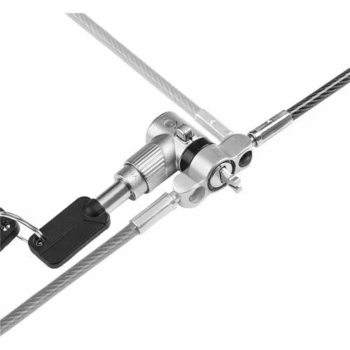 StarTech 3-in-1 Universal Laptop Lock 6.6ft 2m , Master Keyed Locking Cable, Computer Security, Compatible w/Noble Wedge&reg;/Nano/K-Slot, Anti-Theft Cut-Resistant Cable