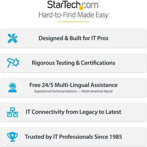 StarTech 4-Port USB PCIe Card, USB 3.2 5Gbps, PCI Express Expansion Card with 4x Independent USB Controllers, 4x USB-A Ports, Windows/macOS/Linux