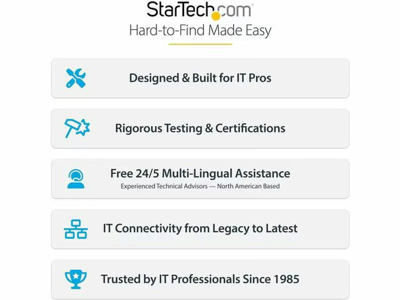 StarTech 4-Port USB PCIe Card, USB 3.2 5Gbps, PCI Express Expansion Card with 4x Independent USB Controllers, 4x USB-A Ports, Windows/macOS/Linux