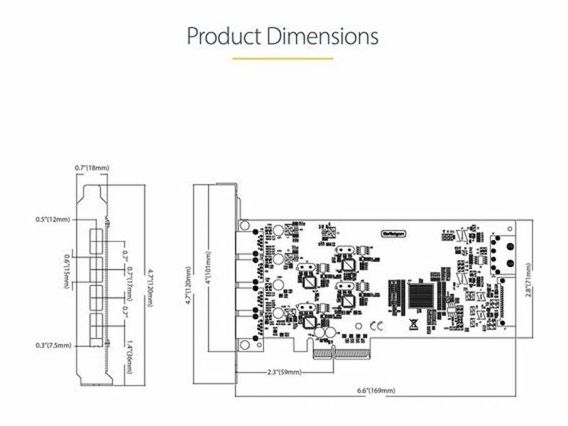 StarTech 4-Port USB PCIe Card, USB 3.2 5Gbps, PCI Express Expansion Card with 4x Independent USB Controllers, 4x USB-A Ports, Windows/macOS/Linux