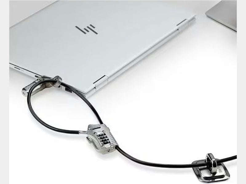StarTech Laptop/Desktop & Peripheral Lock Kit, Theft-Deterring Security Lock, K-Slot, 9.8ft 3m Steel Cable, 3x Devices, User-Resettable 4-Digit Lock