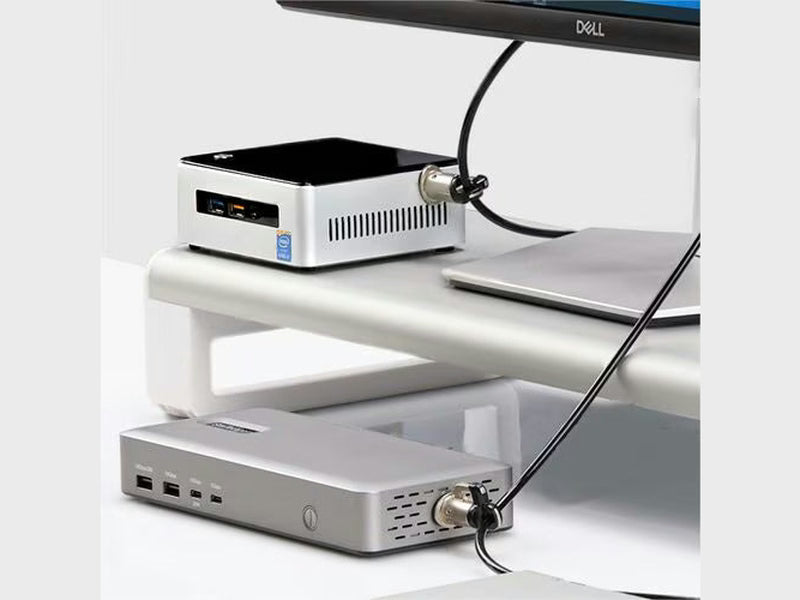 StarTech Laptop/Desktop & Peripheral Lock Kit, Theft-Deterring Security Lock, K-Slot, 9.8ft 3m Steel Cable, 3x Devices, User-Resettable 4-Digit Lock