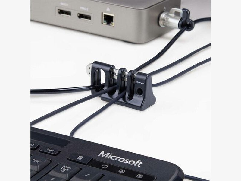 StarTech Peripheral Cable Anchor Lock, Secure Keyboard/Mouse For Shared Computer