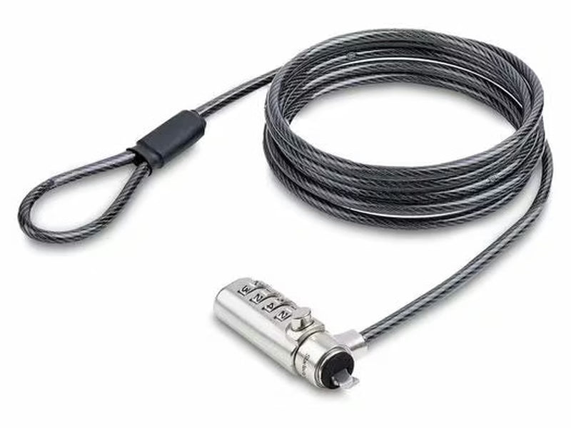 StarTech Slim Lock Noble Wedge Slot Compatible, 6.6ft 2m Locking Cable, Desk Anti-Theft Security For Laptop/Notebook