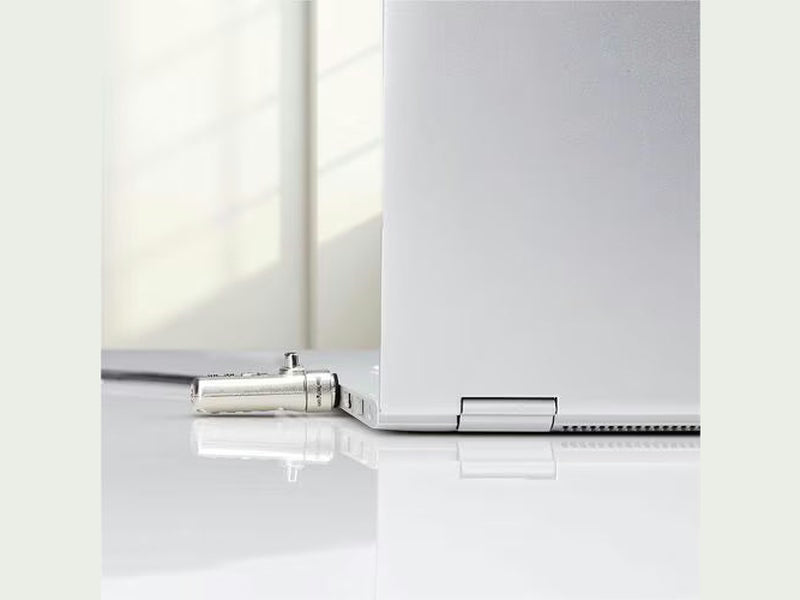 StarTech Slim Lock Noble Wedge Slot Compatible, 6.6ft 2m Locking Cable, Desk Anti-Theft Security For Laptop/Notebook