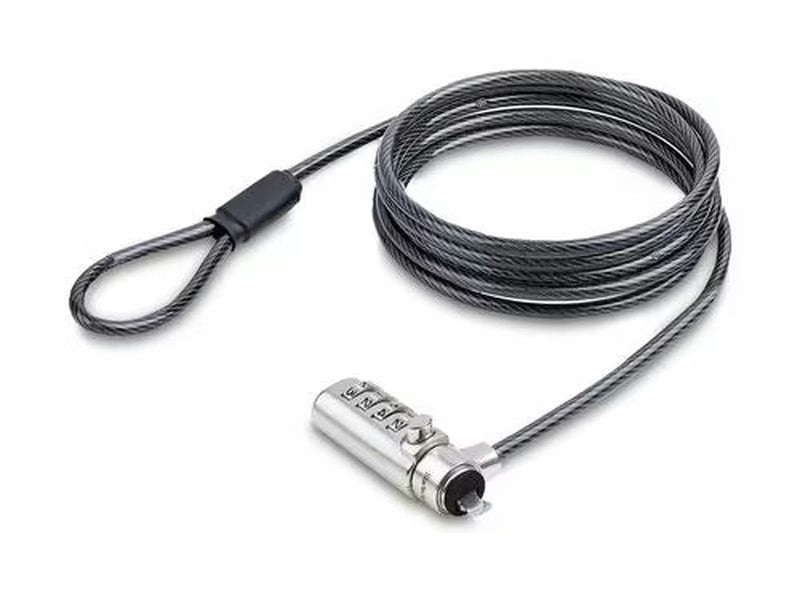 StarTech Slim Lock Noble Wedge Slot Compatible, 6.6ft 2m Locking Cable, Desk Anti-Theft Security For Laptop/Notebook