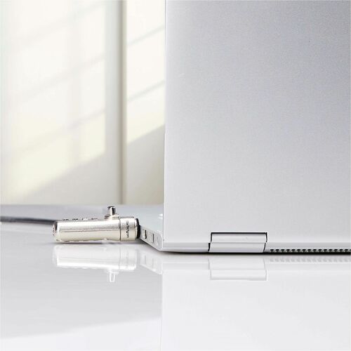 StarTech Slim Lock Nano Slot Compatible, 6.6ft (2m) Combination Locking Cable, Desk Anti-Theft Security For Laptop/Notebook Computer