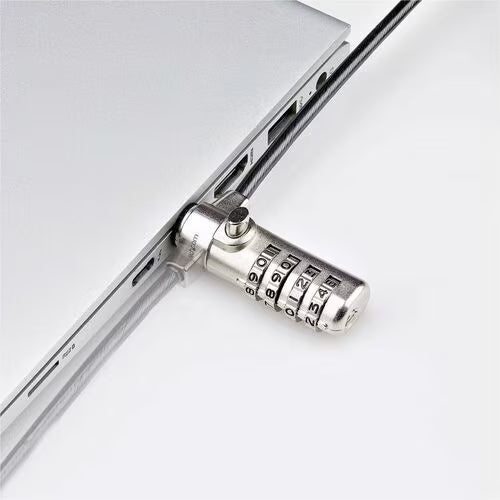 StarTech Slim Lock Nano Slot Compatible, 6.6ft (2m) Combination Locking Cable, Desk Anti-Theft Security For Laptop/Notebook Computer