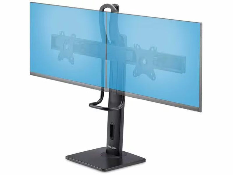 StarTech Crossbar Dual Monitor Desk Stand For Double 27-inch Screens