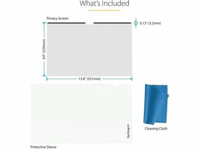 StarTech Anti-glare Privacy Screen Filter for Apple 40.6 cm 16" LCD MacBook Pro