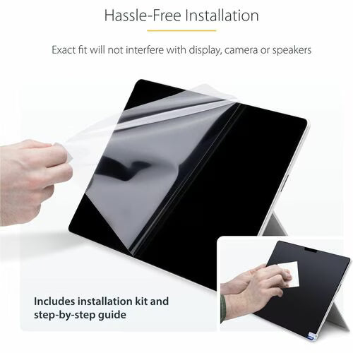 StarTech 4-Way Privacy Screen For 13-inch Surface Pro 8/9/X Laptop, Portrait/Landscape Modes, Touch-Enabled, +/- 30 Deg. View, Blocks up to 51% Blue Light, Anti-Glare