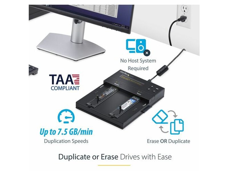 StarTech Hard Drive/Solid State Drive Duplicator - Standalone