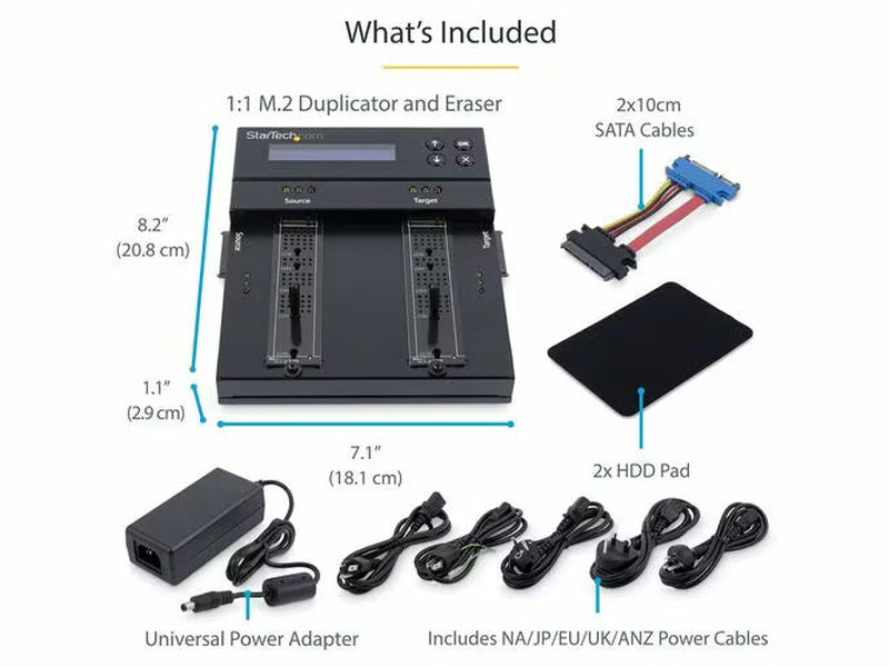 StarTech Hard Drive/Solid State Drive Duplicator - Standalone